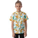 Design Pattern Seamless Tropical Kids  Short Sleeve Shirt