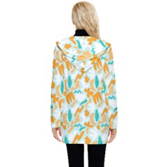 Button Up Hooded Coat  