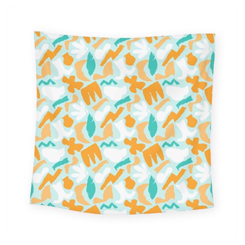 Design Pattern Seamless Tropical Square Tapestry (Small) from ArtsNow.com