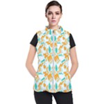 Design Pattern Seamless Tropical Women s Puffer Vest
