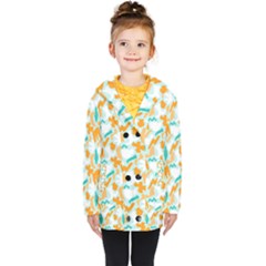Kids  Double Breasted Button Coat 