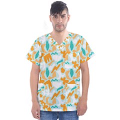 Men s V-Neck Scrub Top 