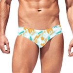 Design Pattern Seamless Tropical Men s Swim Brief