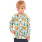 Design Pattern Seamless Tropical Kids  Hooded Pullover