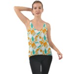 Design Pattern Seamless Tropical Chiffon Cami