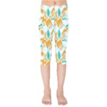 Design Pattern Seamless Tropical Kids  Capri Leggings 