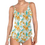 Design Pattern Seamless Tropical Tankini Set