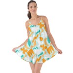 Design Pattern Seamless Tropical Love the Sun Cover Up