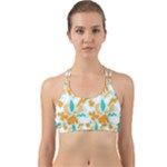 Design Pattern Seamless Tropical Back Web Sports Bra