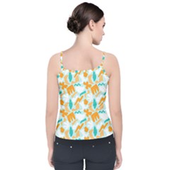 Velvet Spaghetti Strap Top 