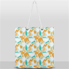 Full Print Rope Handle Tote (Large) 