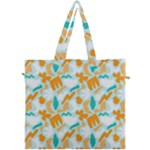 Design Pattern Seamless Tropical Canvas Travel Bag