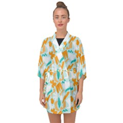 Half Sleeve Chiffon Kimono 