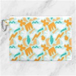 Design Pattern Seamless Tropical Canvas Cosmetic Bag (XL)