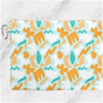 Design Pattern Seamless Tropical Canvas Cosmetic Bag (XXXL)