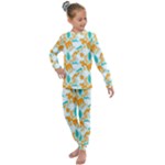Design Pattern Seamless Tropical Kids  Long Sleeve Set 