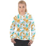 Design Pattern Seamless Tropical Women s Overhead Hoodie