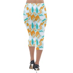 Lightweight Velour Capri Leggings  