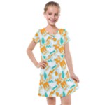 Design Pattern Seamless Tropical Kids  Cross Web Dress