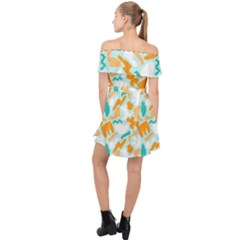 Off Shoulder Chiffon Dress 