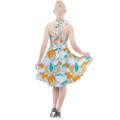 Halter Party Swing Dress  