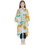 Design Pattern Seamless Tropical Kids  Hooded Rain Ponchos