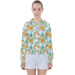 Design Pattern Seamless Tropical Women s Tie Up Sweat