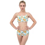 Design Pattern Seamless Tropical Layered Top Bikini Set