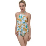 Design Pattern Seamless Tropical Go with the Flow One Piece Swimsuit