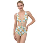 Design Pattern Seamless Tropical Tied Up Two Piece Swimsuit