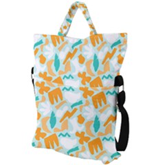 Fold Over Handle Tote Bag 