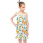 Design Pattern Seamless Tropical Kids  Overall Dress