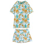 Design Pattern Seamless Tropical Kids  Swim T-Shirt and Shorts Set