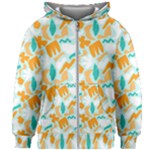 Design Pattern Seamless Tropical Kids  Zipper Hoodie Without Drawstring
