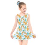 Design Pattern Seamless Tropical Kids  Skater Dress Swimsuit
