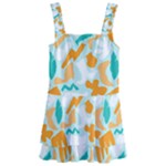 Design Pattern Seamless Tropical Kids  Layered Skirt Swimsuit
