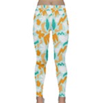 Design Pattern Seamless Tropical Lightweight Velour Classic Yoga Leggings