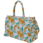 Design Pattern Seamless Tropical Duffel Travel Bag