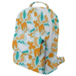 Design Pattern Seamless Tropical Flap Pocket Backpack (Small)