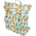 Design Pattern Seamless Tropical Buckle Up Backpack