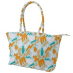 Design Pattern Seamless Tropical Canvas Shoulder Bag