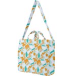Design Pattern Seamless Tropical Square Shoulder Tote Bag