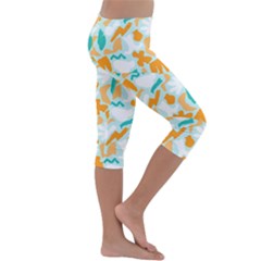 Kids  Lightweight Velour Capri Leggings  