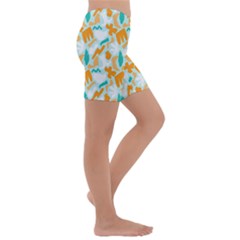 Kids  Lightweight Velour Capri Yoga Leggings 