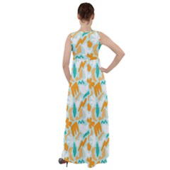 Empire Waist Velour Maxi Dress 