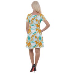 Cap Sleeve Velour Dress  