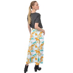 Velour Split Maxi Skirt 