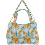 Design Pattern Seamless Tropical Double Compartment Shoulder Bag