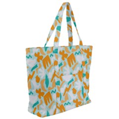 Zip Up Canvas Bag 