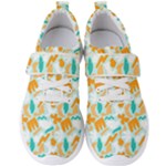 Design Pattern Seamless Tropical Men s Velcro Strap Shoes